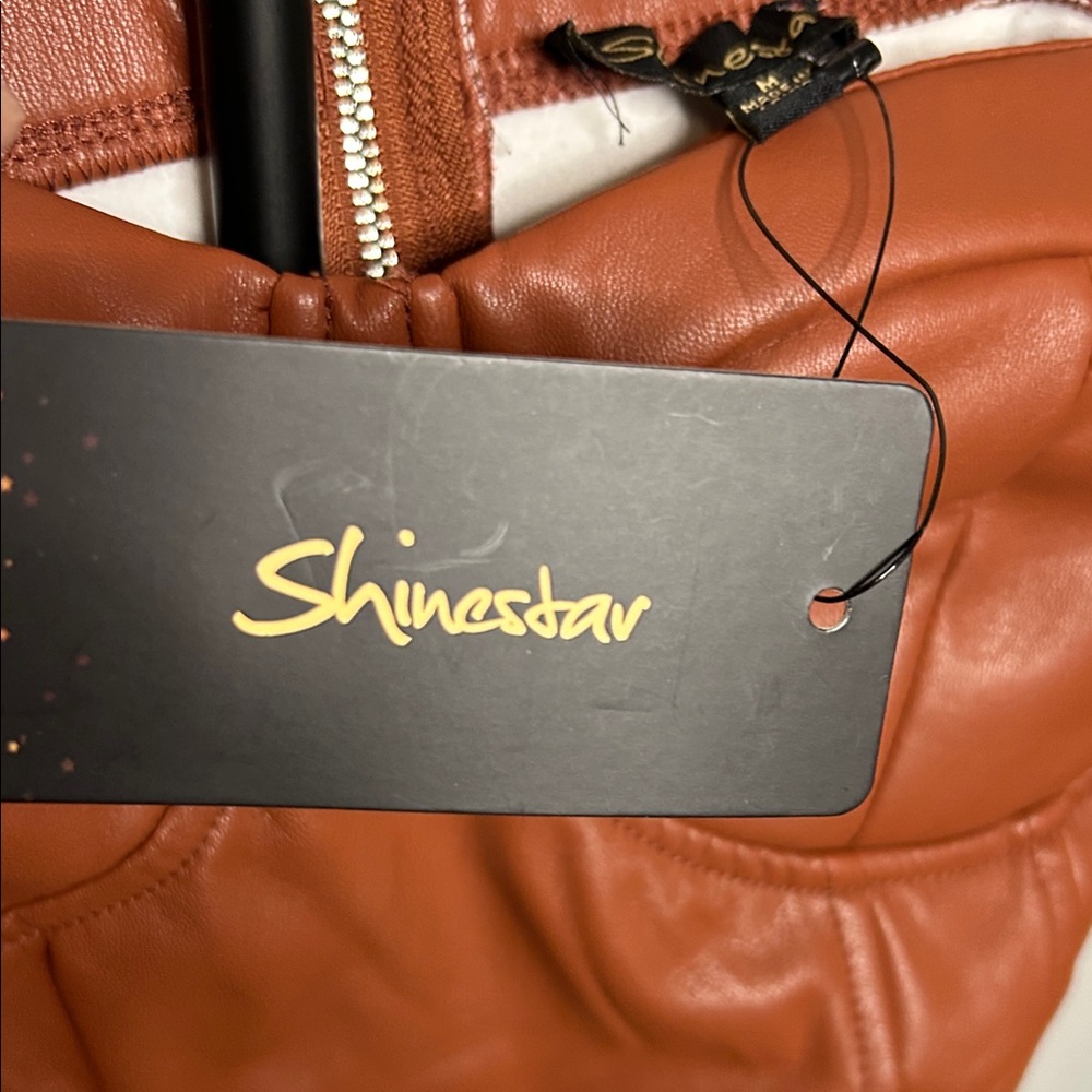 Shinestar Brown Mini Dress - Picture 4 of 13